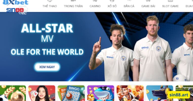 8XBet – Trang cá cược bóng đá uy tín